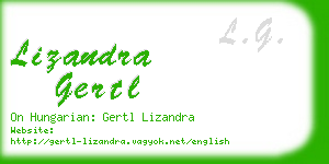 lizandra gertl business card